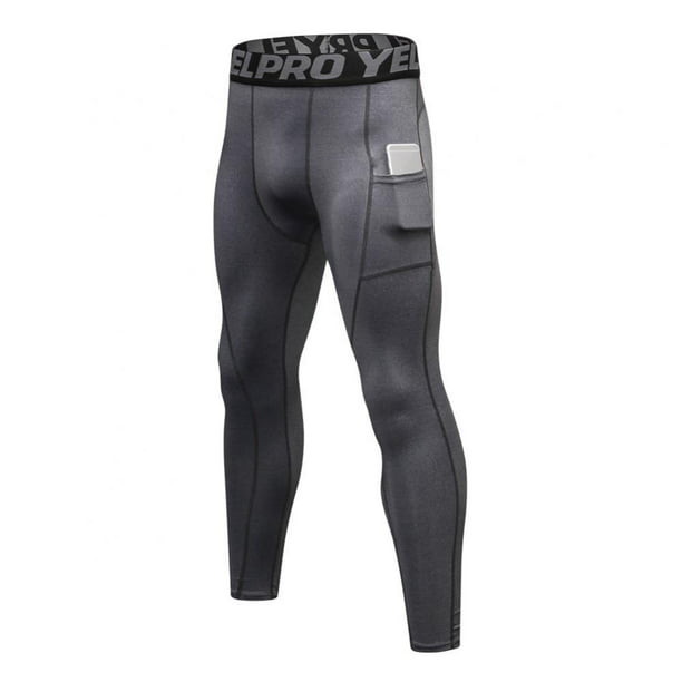 Details about   Men's Compression Pants w/Pocket Skin Fit Cool Dry Leggings Tight 